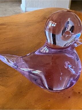 Vintage Swedish Art Glass Bird